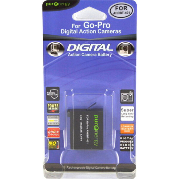 PurEnergy GoPro AHDBT-401 Replaceable Battery  1