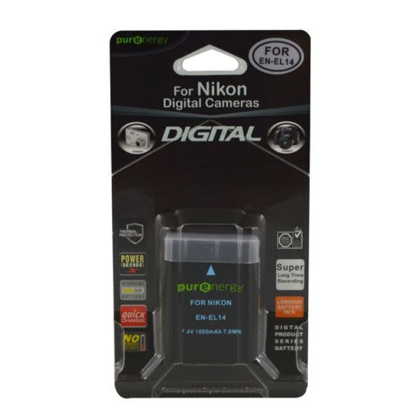 PurEnergy Nikon  EN-EL14A Replacement Battery 1