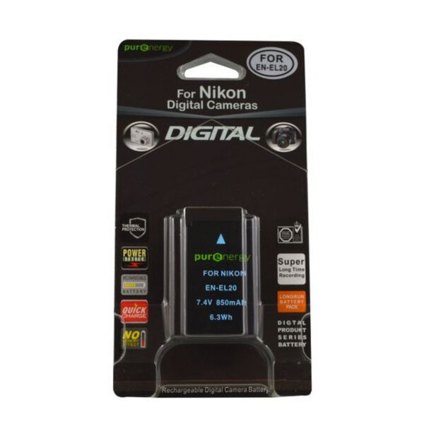 PurEnergy Nikon  EN-EL20 Replacement Battery 1