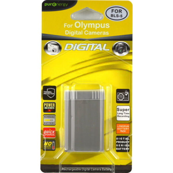 PurEnergy Olympus PS-BLS5 Replacement Battery 1