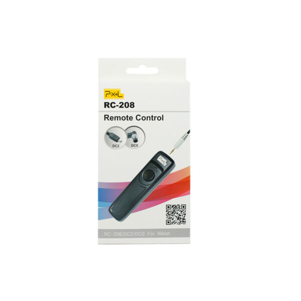 Pixel RC-208 Wired Shutter Remote Control for Nikon with DC0/DC2 Interchangeable Cables 2
