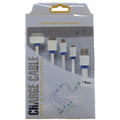 4 in 1 USB to 30pin/micro/USB3/Lightning Cable 1M  White 1