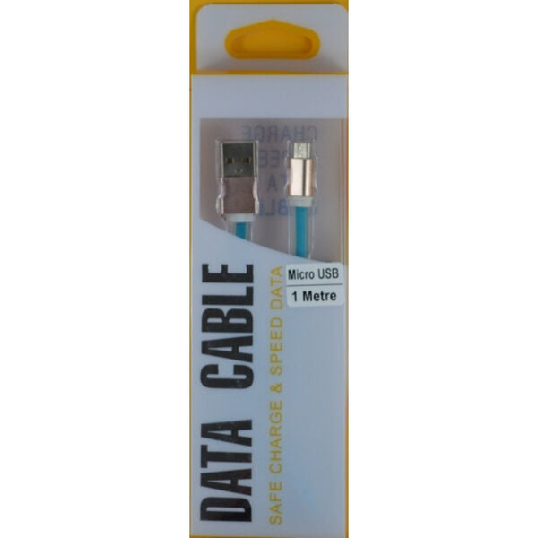 Micro USB to USB 1M Data/Charge Cable Blue 1