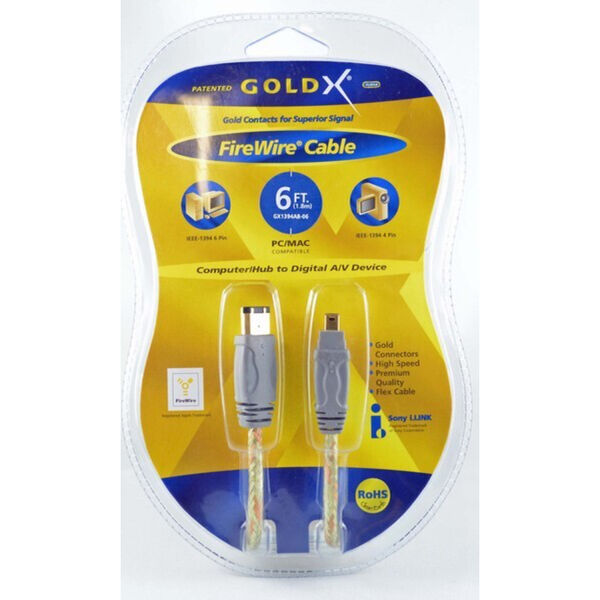 GoldX 6FT 6PIN MALE TO 4 PIN MALE 1